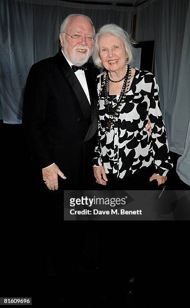 Richard Attenborough and wife Sheila Sim attend The Great British Movie Event in aid of the National Film and Television School, at the Old...