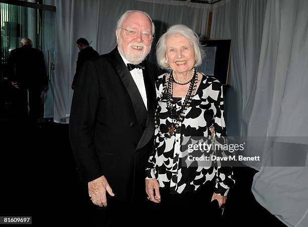 Richard Attenborough and wife Sheila Sim attend The Great British Movie Event in aid of the National Film and Television School, at the Old...