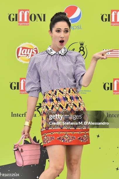 Lodovica Comello attends Giffoni Film Festival 2017 Day 4 Photocall on July 17, 2017 in Giffoni Valle Piana, Italy.