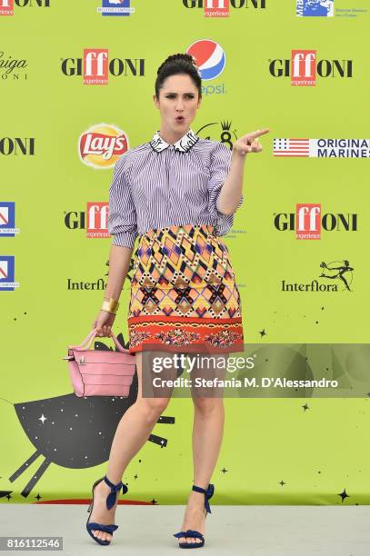 Lodovica Comello attends Giffoni Film Festival 2017 Day 4 Photocall on July 17, 2017 in Giffoni Valle Piana, Italy.