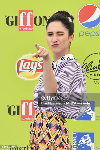 Lodovica Comello attends Giffoni Film Festival 2017 Day 4 Photocall on July 17, 2017 in Giffoni Valle Piana, Italy.