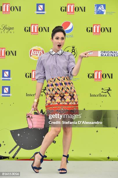 Lodovica Comello attends Giffoni Film Festival 2017 Day 4 Photocall on July 17, 2017 in Giffoni Valle Piana, Italy.