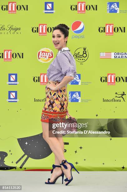 Lodovica Comello attends Giffoni Film Festival 2017 Day 4 Photocall on July 17, 2017 in Giffoni Valle Piana, Italy.