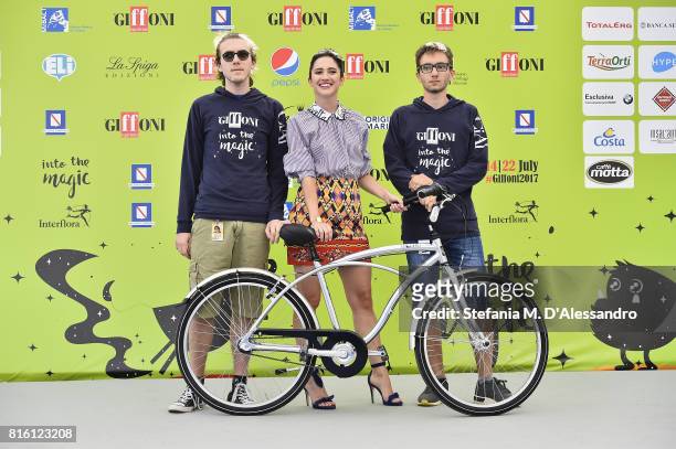 Lodovica Comello attends Giffoni Film Festival 2017 Day 4 Photocall on July 17, 2017 in Giffoni Valle Piana, Italy.