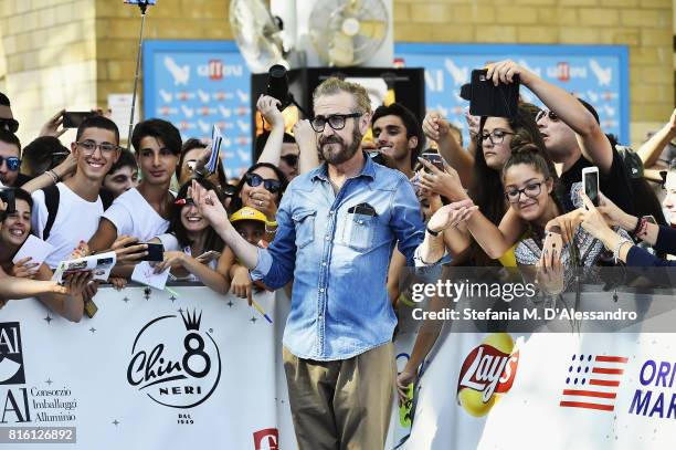 Marco Giallini attends Giffoni Film Festival 2017 Day 4 Blue Carpet on July 17, 2017 in Giffoni Valle Piana, Italy.