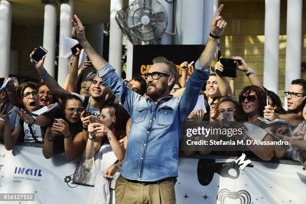 Marco Giallini attends Giffoni Film Festival 2017 Day 4 Blue Carpet on July 17, 2017 in Giffoni Valle Piana, Italy.