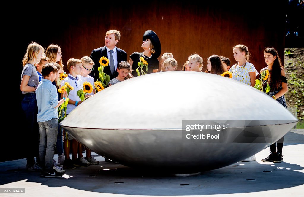 King Willem-Alexander and Queen Maxima Attends MH17 Remembrance Ceremony in Vijfhuizen