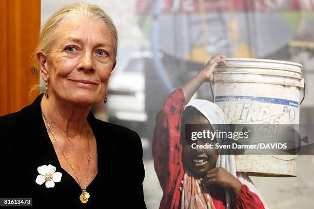 Actress Vanessa Redgrave assists a press conference on the situation of children in Iraq on June 18, 2008 in Berlin, Germany. Since 1995 Vanessa...