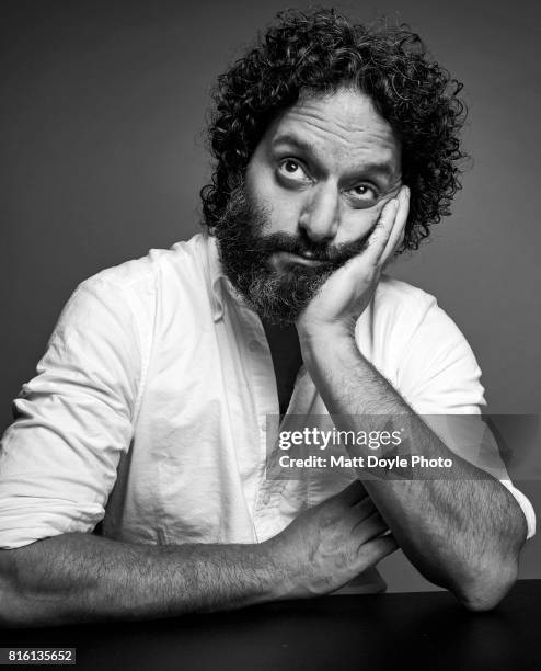 Actor Jason Mantzoukas photographed for Self Assignment on June 23 in New York City.