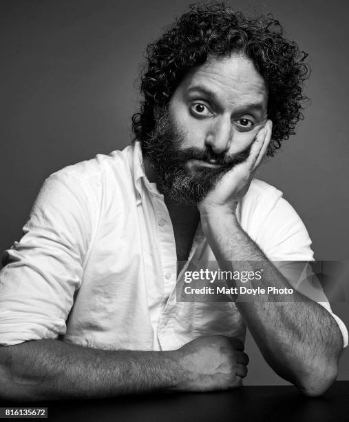 Actor Jason Mantzoukas photographed for Self Assignment on June 23 in New York City.