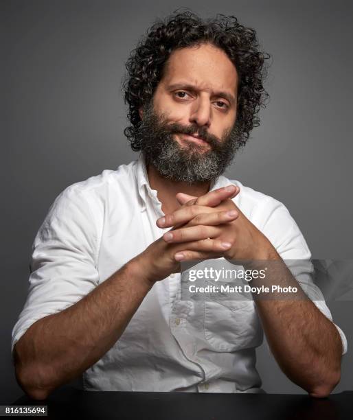 Actor Jason Mantzoukas photographed for Self Assignment on June 23 in New York City.