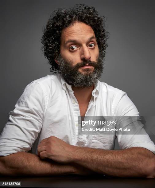 Actor Jason Mantzoukas photographed for Self Assignment on June 23 in New York City.