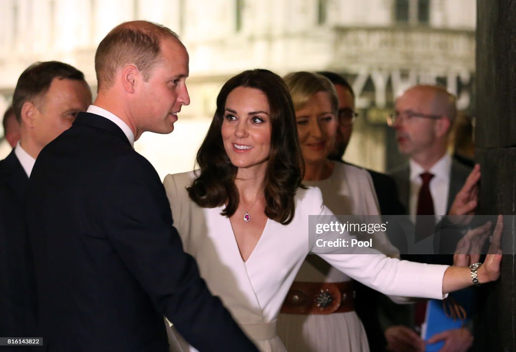 The Duke And Duchess Of Cambridge Visit Poland - Day 1