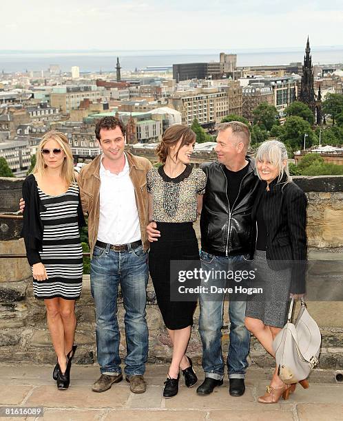 Actors Sienna Miller, Matthew Rhys and Keira Knightley, director John Maybury and writer and Knightley's mother Sharman Macdonald pose for a...