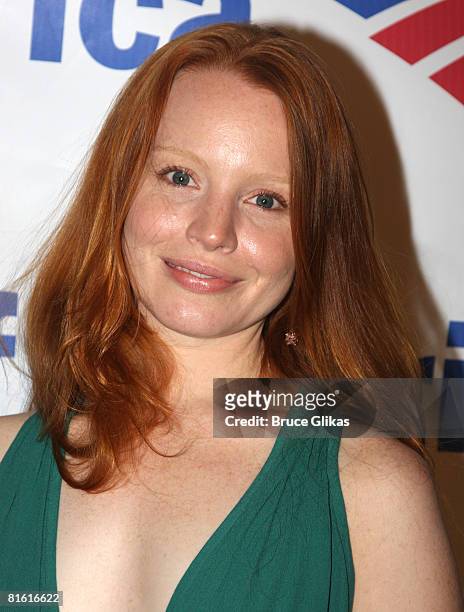 Lauren Ambrose poses at the party for "Hamlet" after the 2008 Shakespeare in the Park opening night on June 17, 2008 at the Belvedere Castle in...