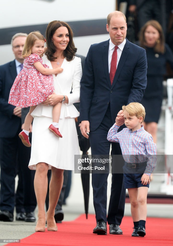 The Duke And Duchess Of Cambridge Visit Poland - Day 1