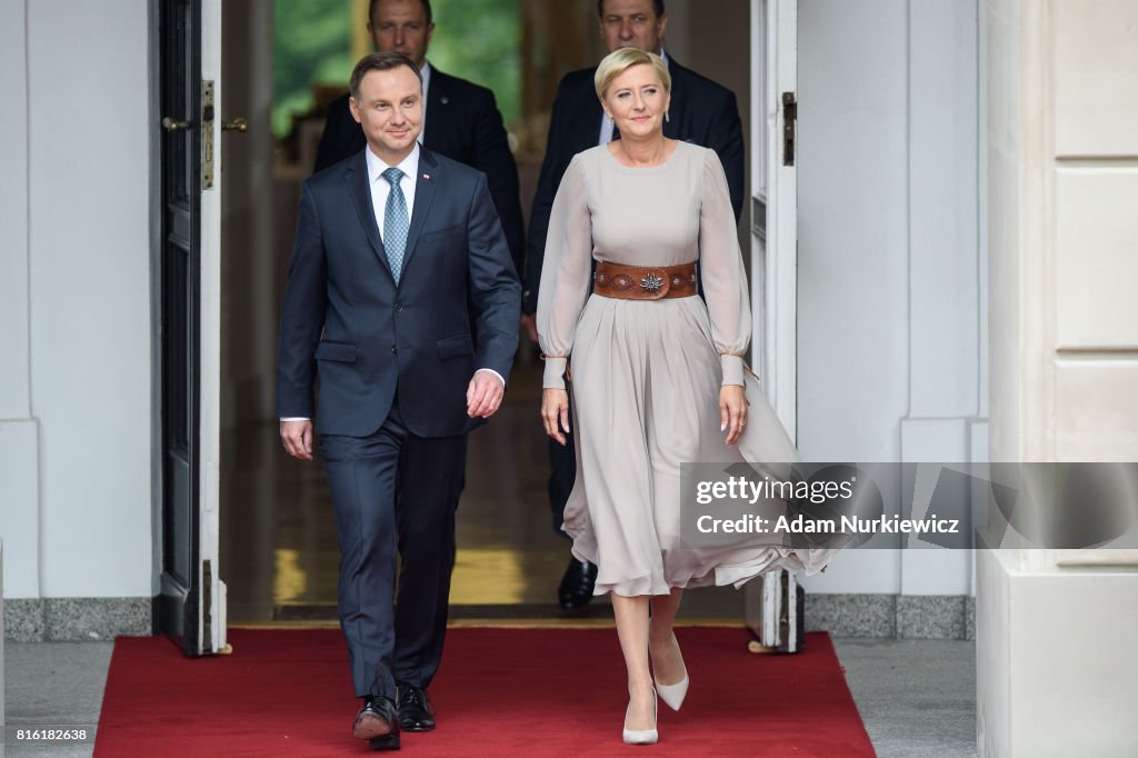 The Duke And Duchess Of Cambridge Visit Poland - Day 1