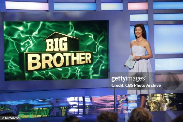 Second live eviction on Big Brother. Host Julie Chen on Big Brother airing on Sundays and Wednesdays and Thursdays on the CBS Television Network.