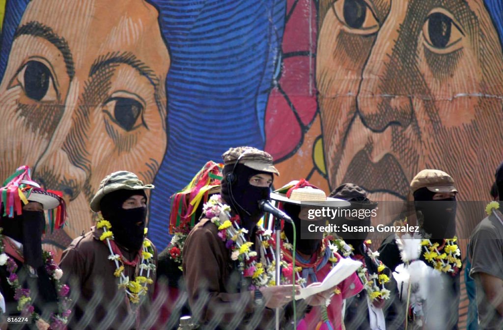 Zapatista Leaders Arrive in Xochimilco, Mexico City