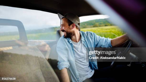 life on a farm - pick up truck stock pictures, royalty-free photos & images