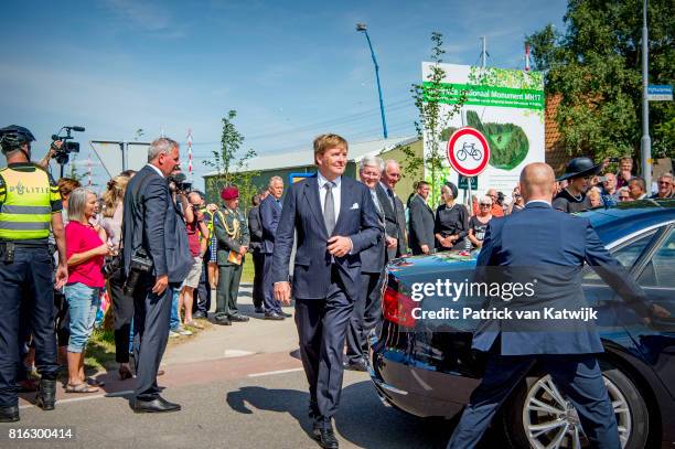 King Willem-Alexander of The Netherlands and Queen Maxima of The Netherlands attend the MH17 remembrance ceremony and the unveiling of the National...