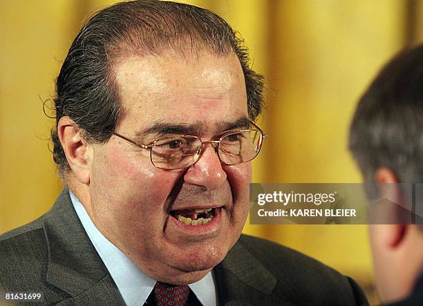 Supreme Court Justice Anton Scalia attends the Presidential Medal of Freedom Ceremonies on June 19, 2008 at the White House in Washington, DC. The...