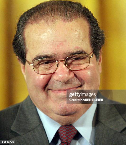 Supreme Court Justice Anton Scalia attends the Presidential Medal of Freedom Ceremonies on June 19, 2008 at the White House in Washington, DC. The...