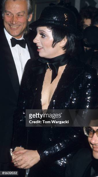 Paris, France November 28, 1973. Liza Minnelli at Palace De Versailles Ball