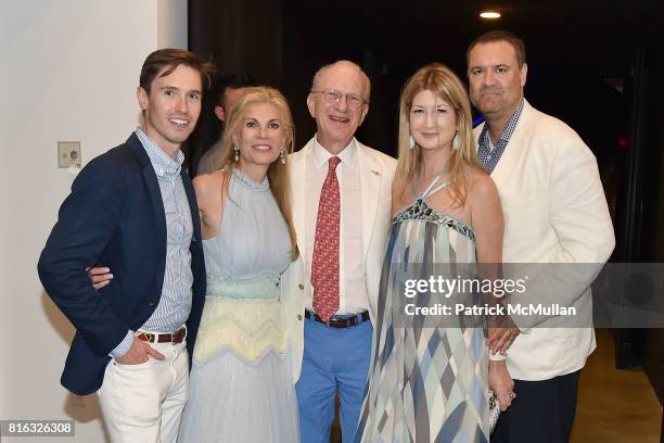 Andrew Nodell, Laura Lofaro Freeman, Jim Freeman, Kathy Reilly and Kevin Scherer attend the Midsummer Party 2017 at Parrish Art Museum on July 15,...