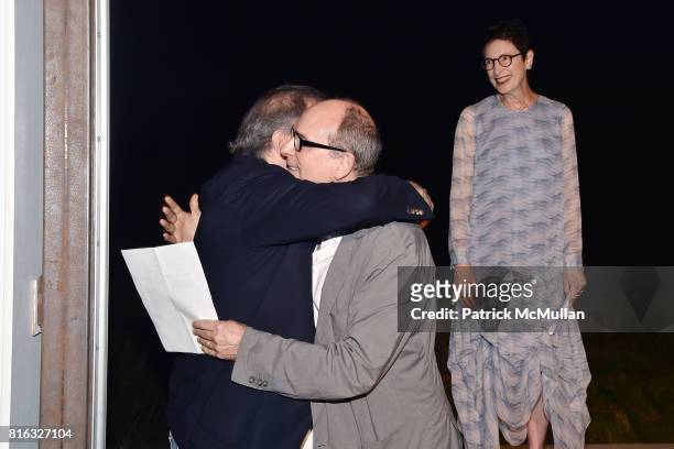 Clifford Ross and James Lapine attend the Midsummer Party 2017 at Parrish Art Museum on July 15, 2017 in Water Mill, New York.