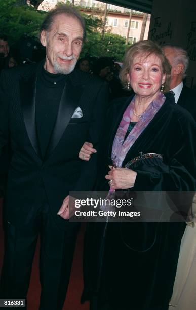 Actor Sid Caesar and his wife Florence Levy attend the 10th Annual "Night of 100 Stars Gala" Oscar party March 25, 2001 at the Beverly Hills Hotel in...