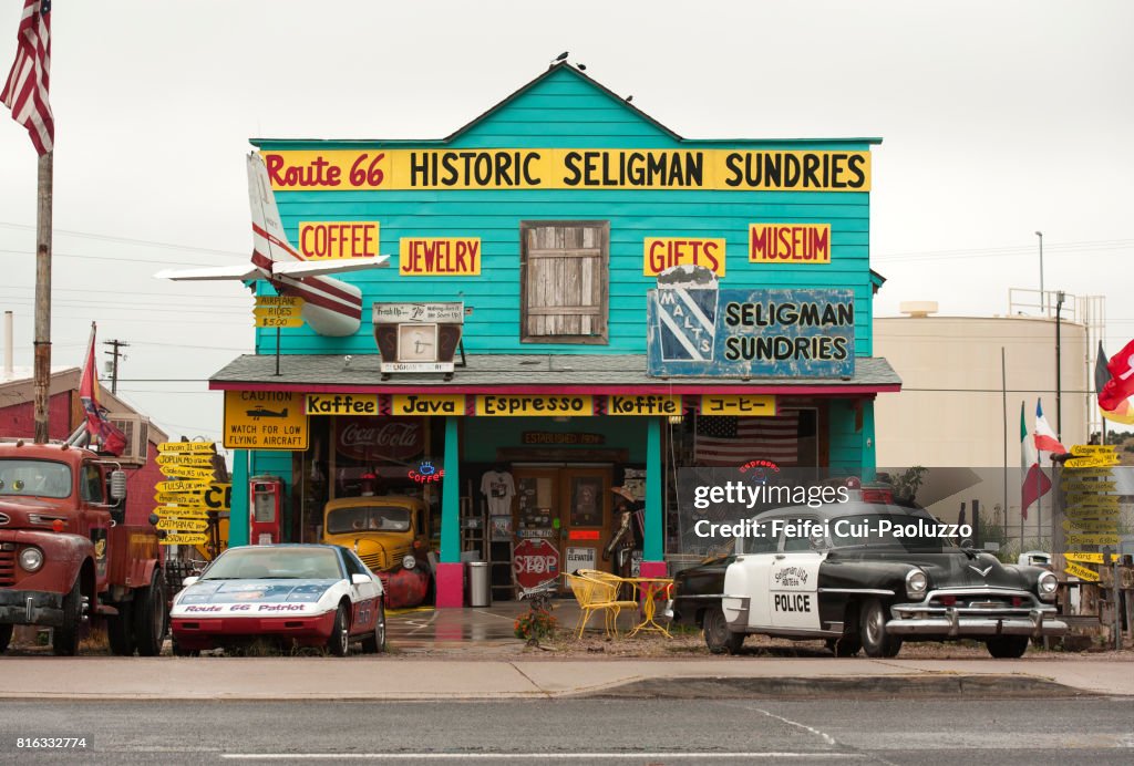 Souvenir store at Seligman, Arizona, USA