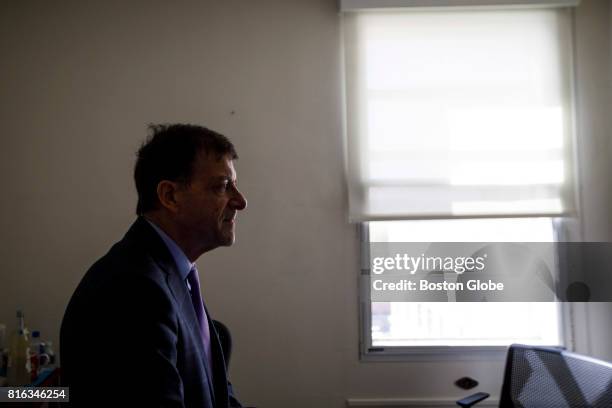 Dr. Stewart Levenson, chief of medicine at the Manchester VA hospital, poses for a portrait inside his office in Manchester, N.H., May 16, 2017.