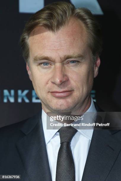 Director Christopher Nolan attends "Dunkirk" photocall at Cinematheque Francaise on July 17, 2017 in Paris, France.