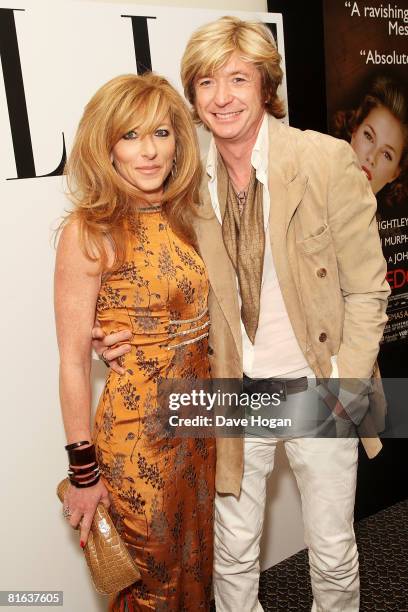 Hairstylist Nicky Clarke and interior designer Kelly Hoppen arrive at the Private VIP Party for the 'Edge of Love', at the Berkley Hotel June 19,...
