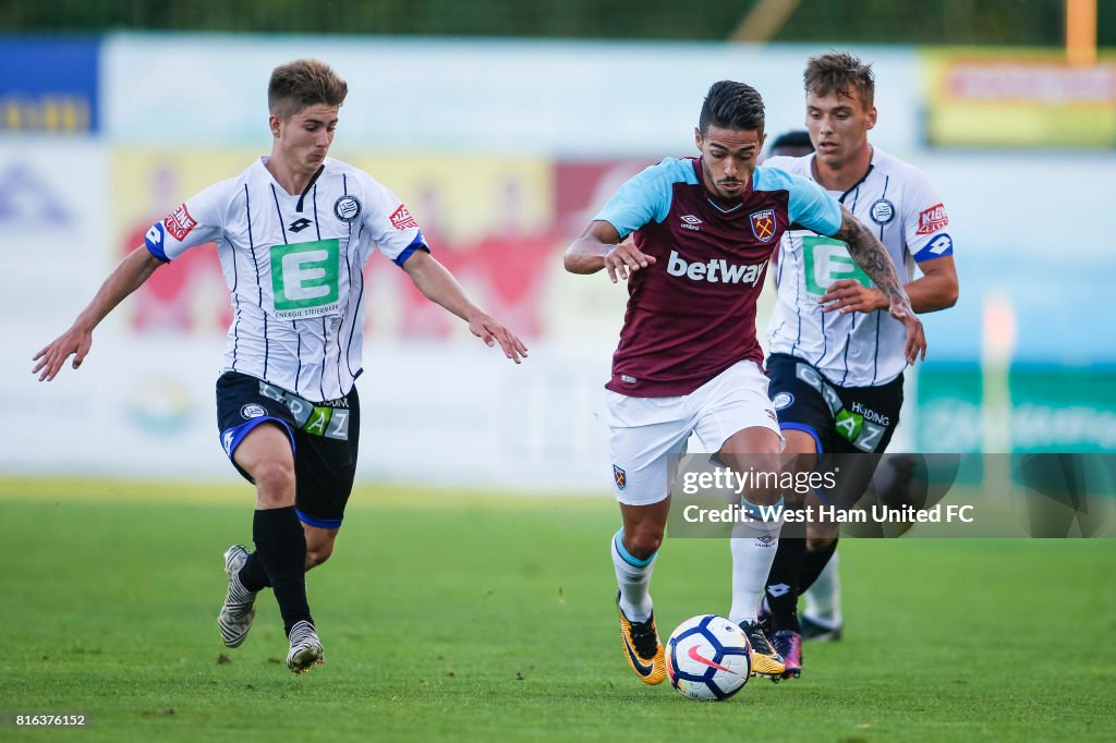 West Ham United v Sturm Graz II - Preseason Friendly