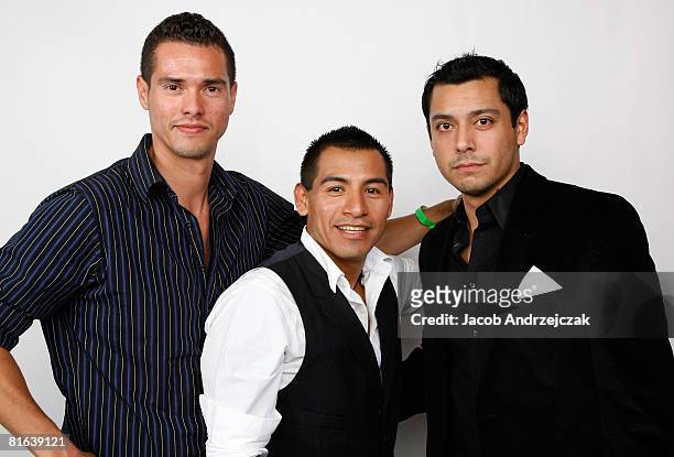 Actors James Oliviero, Eloy Mendez, and Matt Ferucci of "Primo" pose for a portrait during the 2008 CineVegas film festival held at the Palms Casino...
