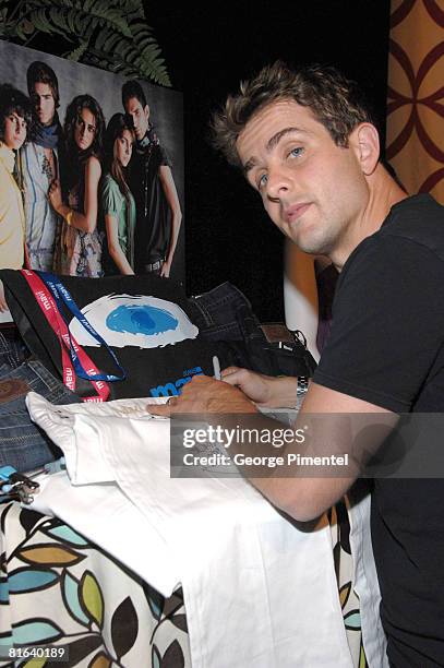 Joey McIntyre of New Kids on the Block visits the 19th Annual MuchMusic Video Awards - On 3 Productions Gift Lounge on June 14, 2008 at Chum/City...