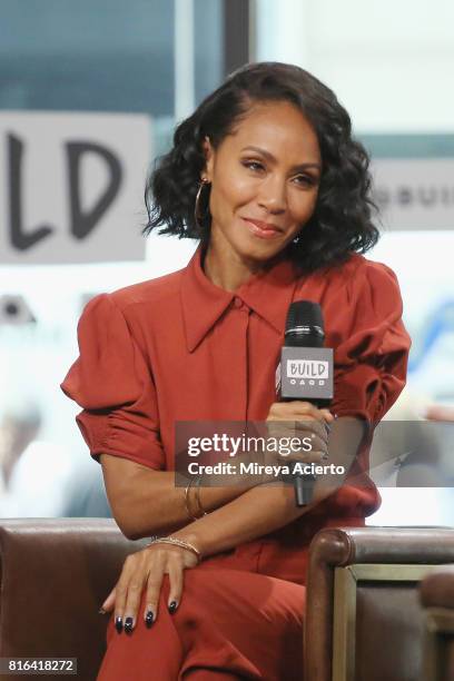 Actress Jada Pinkett Smith visits Build to discuss the film "Girls Trip" at Build Studio on July 17, 2017 in New York City.