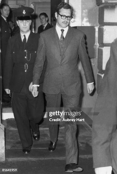 Bruce Reynolds, leader of the gang, which committed the 2.6 million pound 'Great Train Robbery' in August 1963, outside Linslade Court,...