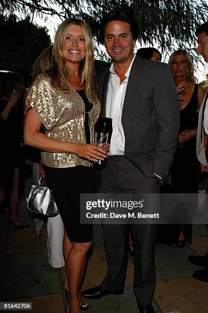 Tina Hobley attends Sir Richard Branson's Pre-Wimbledon Party at the Kensington Roof Gardens on June 19, 2008 in London, England