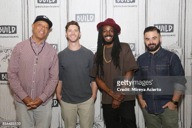 Producer Russell Simmons, filmmaker Jason Zeldes, poet Donte Clark and producer Michael Klein visit Build to discuss the film "Romeo Is Bleeding" at...