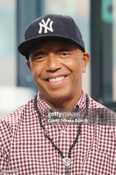 Producer Russell Simmons visits Build to discuss the film, "Romeo Is Bleeding" at Build Studio on July 17, 2017 in New York City.