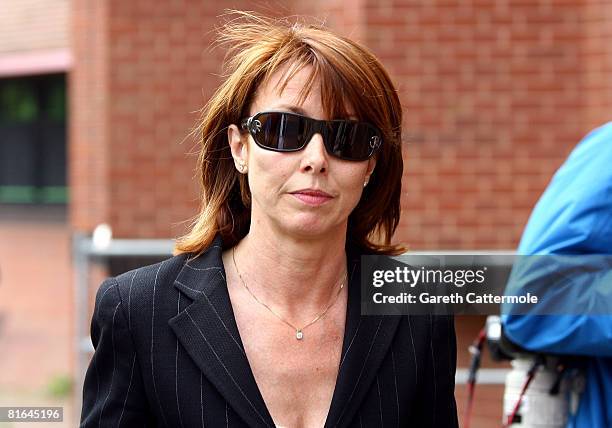 Kay Burley leaves Uxbridge Magistrates Court after model Naomi Campbell was sentenced on 20 June, 2008 in Uxbridge, England.