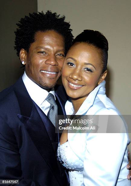 Hughley and wife LaDonna Hughley