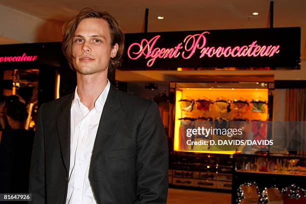 Matthew Gray Gubler attends the Agent Provocateur Show at the Galeries Lafayette on June 20, 2008 in Berlin, Germany.