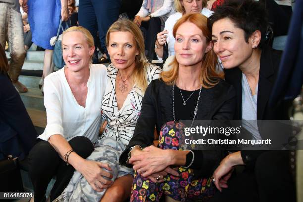 Feo Aladag, Ursula Karven, Esther Schweins and Dunja Hayali attend the '#weiles2017ist' Reception And Closing Ceremony at Bundeskanzleramt on July...