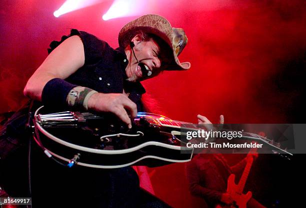 Ted Nugent performs part of his "Rolling Thinder 08 tour" at The Fillmore June 19, 2008 in San Francisco, California.