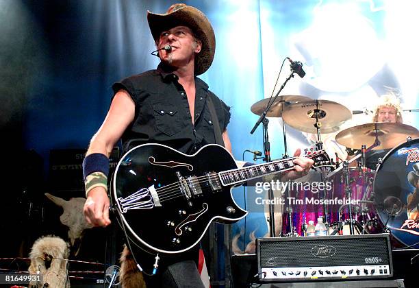 Ted Nugent performs part of his "Rolling Thinder 08 tour" at The Fillmore June 19, 2008 in San Francisco, California.