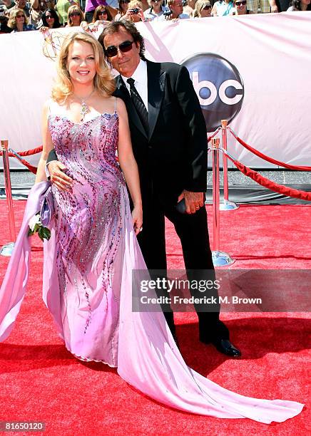 Actress Leann Hunley and actor Thaao Penghlis arrives at the 35th Annual Daytime Emmy Awards held at the Kodak Theatre on June 20, 2008 in Hollywood,...